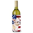 thumbnail image 1 of Carolines Treasures BB9697LITERK Chihuahua Leg up Patriotic Wine Bottle Beverge Insulator Hugger  Wine Bottle multicolor, 1 of 1