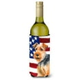 thumbnail image 1 of Carolines Treasures BB9700LITERK Welsh Terrier Patriotic Wine Bottle Beverge Insulator Hugger  Wine Bottle multicolor, 1 of 1