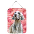 thumbnail image 1 of Carolines Treasures BB9761DS1216 Weimaraner Love Wall or Door Hanging Prints Red 12WX16H multicolor, 1 of 2