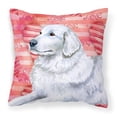 thumbnail image 1 of Carolines Treasures BB9762PW1414 Maremma Sheepdog Love Fabric Decorative Pillow  14Hx14W multicolor, 1 of 4