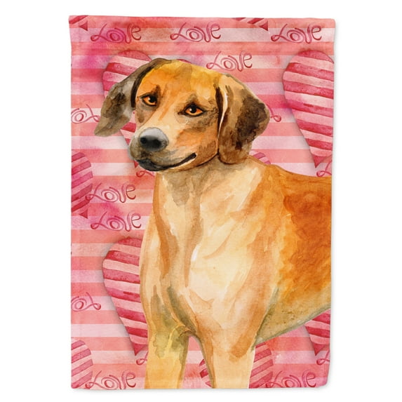 Carolines Treasures BB9763GF Rhodesian Ridgeback Love Flag Garden Size Small multicolor