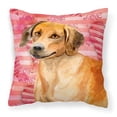 thumbnail image 1 of Carolines Treasures BB9763PW1414 Rhodesian Ridgeback Love Fabric Decorative Pillow  14Hx14W multicolor, 1 of 4