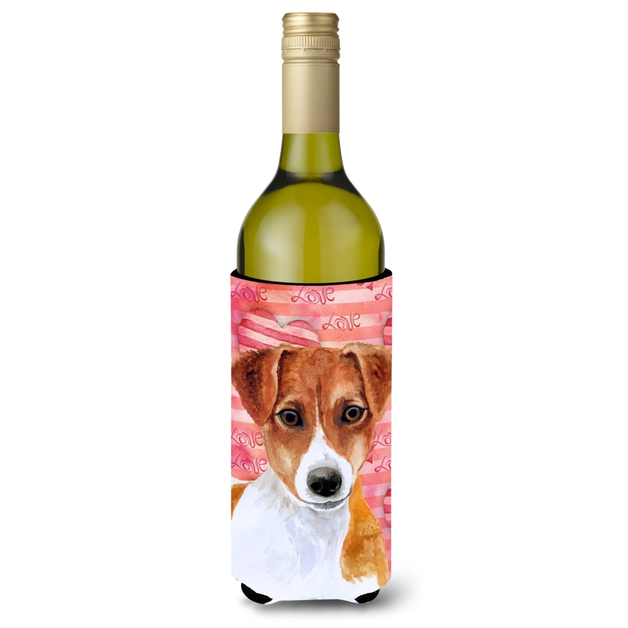 Caroline's Treasures Jack Russell Terrier Love Decorative Bottle Hugger - Thumbnail 4