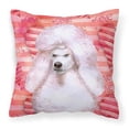 thumbnail image 1 of Carolines Treasures BB9804PW1818 White Standard Poodle Love Fabric Decorative Pillow  18H x18W multicolor, 1 of 2