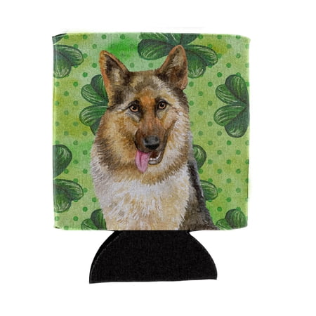 Carolines Treasures BB9828CC German Shepherd St Patricks Can or Bottle Hugger Can Hugger multicolor