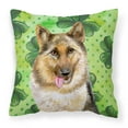 thumbnail image 1 of Carolines Treasures BB9828PW1414 German Shepherd St Patricks Fabric Decorative Pillow  14Hx14W multicolor, 1 of 4