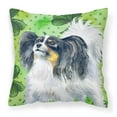 thumbnail image 1 of Carolines Treasures BB9831PW1818 Papillon St Patricks Fabric Decorative Pillow  18H x18W multicolor, 1 of 2