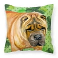 thumbnail image 1 of Shar Pei St Patrick's Fabric Decorative Pillow, 1 of 4
