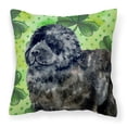 thumbnail image 1 of Carolines Treasures BB9845PW1414 Newfoundland St Patricks Fabric Decorative Pillow  14Hx14W multicolor, 1 of 4