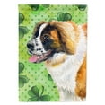 thumbnail image 1 of Carolines Treasures BB9853GF Saint Bernard St Patricks Flag Garden Size  Small multicolor, 1 of 2