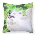 thumbnail image 1 of Carolines Treasures BB9865PW1414 Samoyed St Patricks Fabric Decorative Pillow  14Hx14W multicolor, 1 of 4