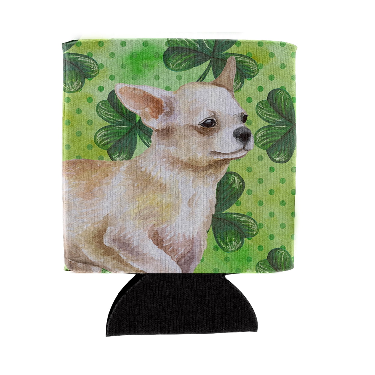 Carolines Treasures BB9871CC Chihuahua Leg up St Patricks Can or Bottle Hugger  Can Hugger multicolor