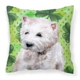 thumbnail image 1 of Carolines Treasures BB9875PW1414 Westie St Patricks Fabric Decorative Pillow, 1 of 4