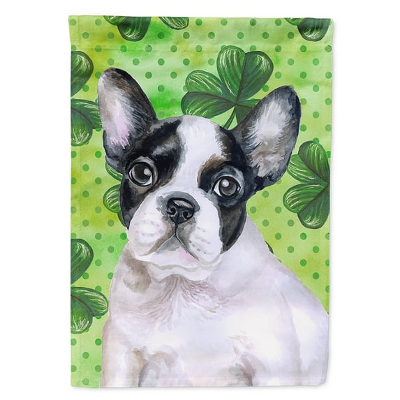 Carolines Treasures BB9884CHF French Bulldog Black White St Patricks Flag Canvas House Size Large multicolor
