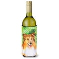 thumbnail image 1 of Carolines Treasures BB9894LITERK Sheltie St Patricks Wine Bottle Beverge Insulator Hugger  Wine Bottle multicolor, 1 of 1