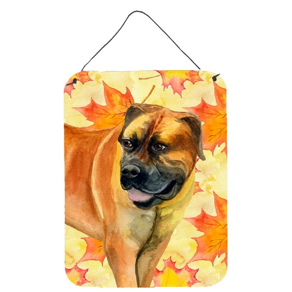 Carolines Treasures BB9907DS1216 Boerboel Mastiff Fall Wall or Door Hanging Prints Yellow 12WX16H multicolor