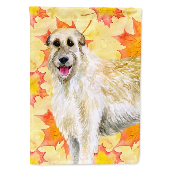 Carolines Treasures BB9931GF Irish Wolfhound Fall Flag Garden Size Small multicolor