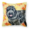 thumbnail image 1 of Carolines Treasures BB9938PW1818 Black Russian Terrier Fall Fabric Decorative Pillow  18H x18W multicolor, 1 of 2