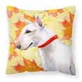 thumbnail image 1 of Carolines Treasures BB9954PW1414 Bull Terrier Fall Fabric Decorative Pillow  14Hx14W multicolor, 1 of 4