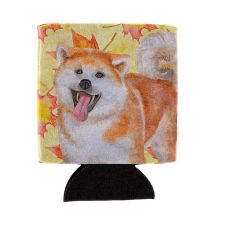 Carolines Treasures BB9964CC Akita Fall Can or Bottle Hugger Can Hugger multicolor