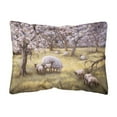 thumbnail image 1 of Carolines Treasures BDBA0133PW1216 Sheep by Daphne Baxter Fabric Decorative Pillow 12H x16W multicolor, 1 of 3