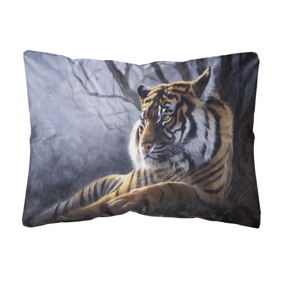 Carolines Treasures BDBA0251PW1216 Bengal Tiger by Daphne Baxter Fabric Decorative Pillow 12H x16W multicolor