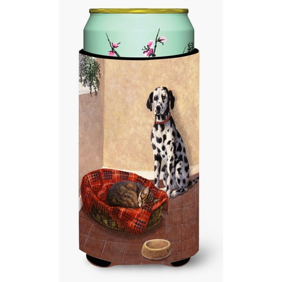 Carolines Treasures BDBA0305TBC Dalmatian Somebody is in my bed Tall Boy Beverage Insulator Hugger  Tall Boy multicolor