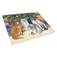 thumbnail image 1 of Carolines Treasures BDBA0345LCB Cats under the Christmas Tree Glass Cutting Board Large, 12H x 16W, multicolor, 1 of 1