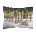 thumbnail image 1 of Carolines Treasures BDBA0371PW1216 Wolves by Daphne Baxter Fabric Decorative Pillow 12H x16W multicolor, 1 of 3