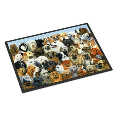 Carolines Treasures BDBA0441JMAT Fifty One Dogs Indoor or Outdoor Mat- 24 x 36