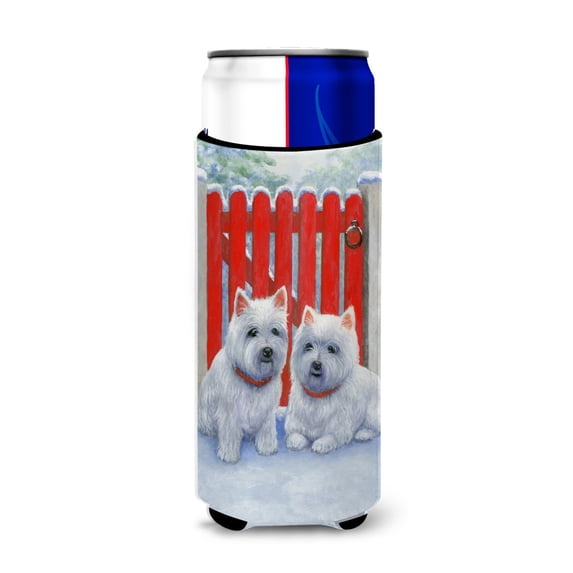 Carolines Treasures BDBA447CMUK Red Gate Westies Ultra Beverage Insulators for slim cans  Slim Can multicolor