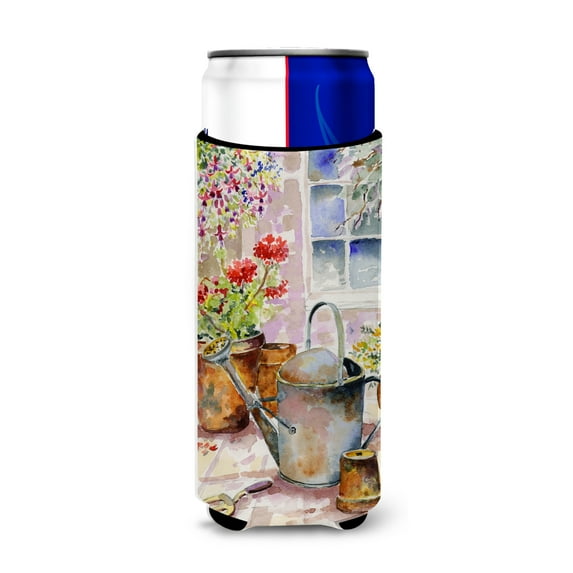 Carolines Treasures BMBO0303MUK Watering Can Flowers Ultra Beverage Insulators for slim cans Slim Can multicolor