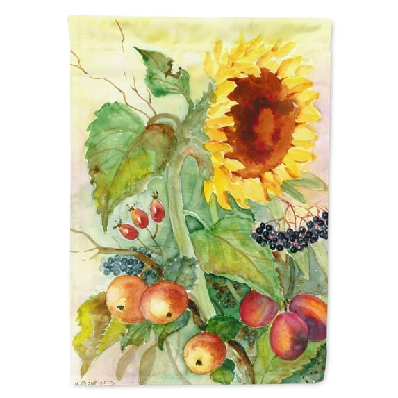 Autumn Flowers II by Maureen Bonfield Garden Flag
