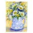 thumbnail image 1 of Carolines Treasures BMBO0730CHF Blue and Yellow Flowers by Maureen Bonfield Flag Canvas House Size  Large multicolor, 1 of 4