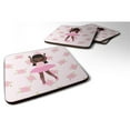 thumbnail image 1 of Carolines Treasures  Ballerina African American Long Hair Foam Coaster, 1 of 1