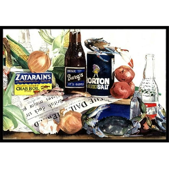 Carolines Treasures Barq s- Crabs- and spices Indoor Or Outdoor Mat 18 x 27 in.