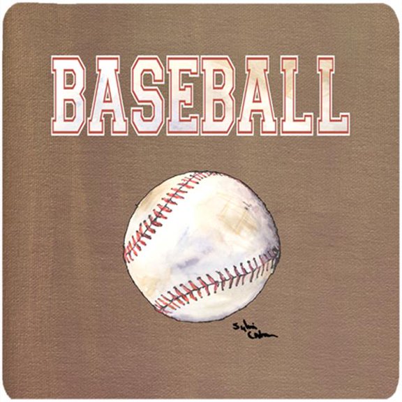 Carolines Treasures  Baseball Foam Coasters- Set Of 4