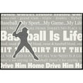 thumbnail image 1 of Carolines Treasures  Baseball is Life Indoor or Outdoor Mat, 1 of 1
