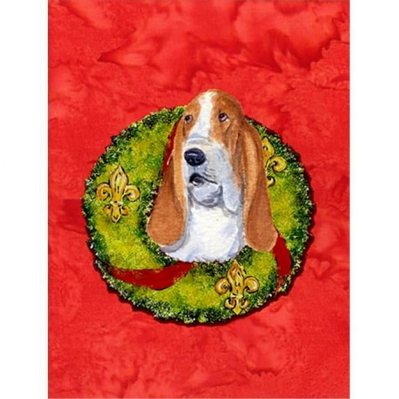 Carolines Treasures Basset Hound Flag Canvas House Size