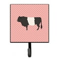 thumbnail image 1 of Carolines Treasures Belted Galloway Cow Pink Check Leash or Key Holder 7Hx4.25W multicolor, 1 of 1