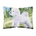 thumbnail image 1 of Carolines Treasures Bichon Frise Decorative Canvas Fabric Pillow 12H x16W multicolor, 1 of 3
