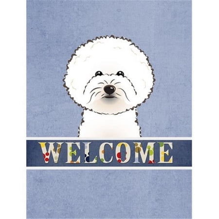 Carolines Treasures Bichon Frise Welcome Flag Garden Size