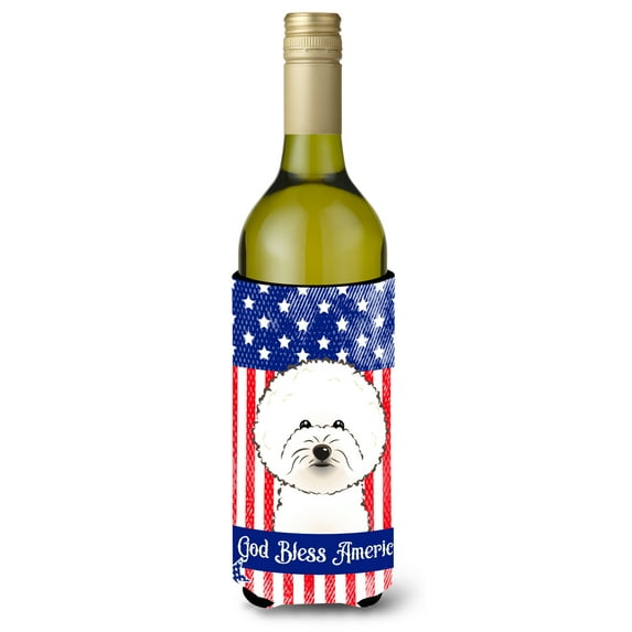 Carolines Treasures Bichon Frise Wine Bottle beverage Insulator Hugger Wine Bottle multicolor