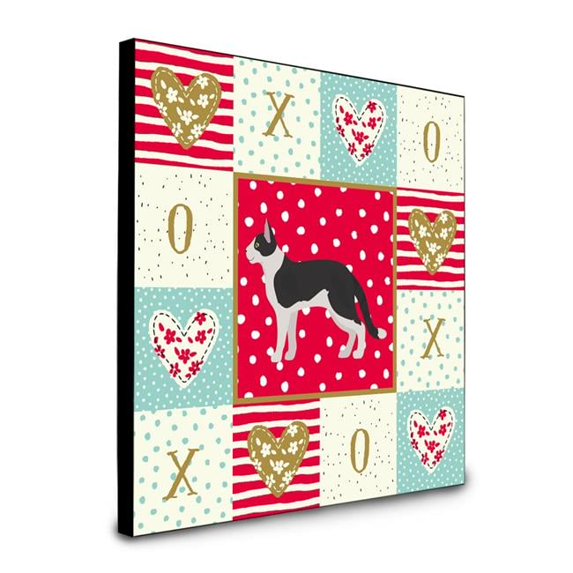 Carolines Treasures Bicolour Aegean Cat Love Artwork Panel wall-decor, Multicolor