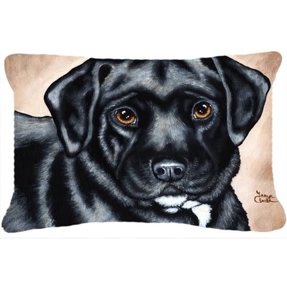 Carolines Treasures Black Bart the Labrador Fabric Decorative Pillow