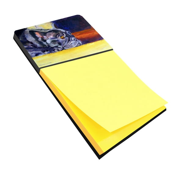 Carolines Treasures Black French Bulldog Sunny Sticky Note Holder Large multicolor