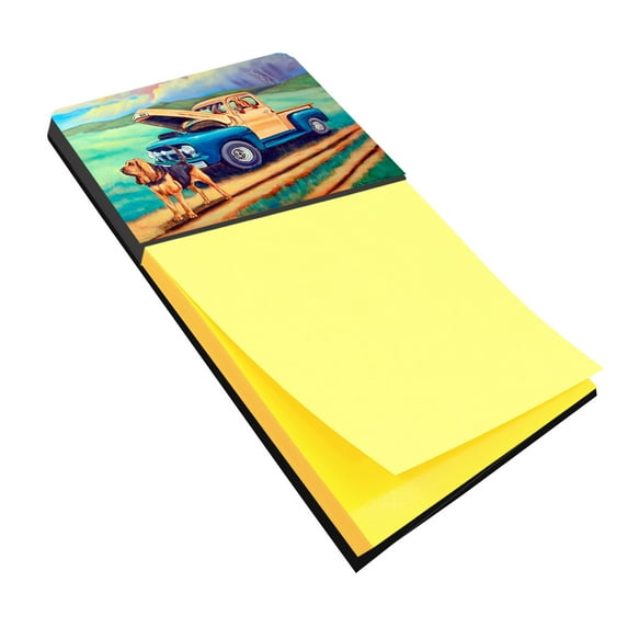 Carolines Treasures Bloodhound Sticky Note Holder Large multicolor