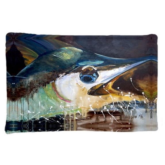 Carolines Treasures Blue Marlin Fabric Standard Pillowcase