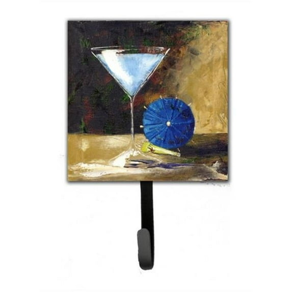 Carolines Treasures Blue Martini by Malenda Trick Leash or Key Holder - Blue