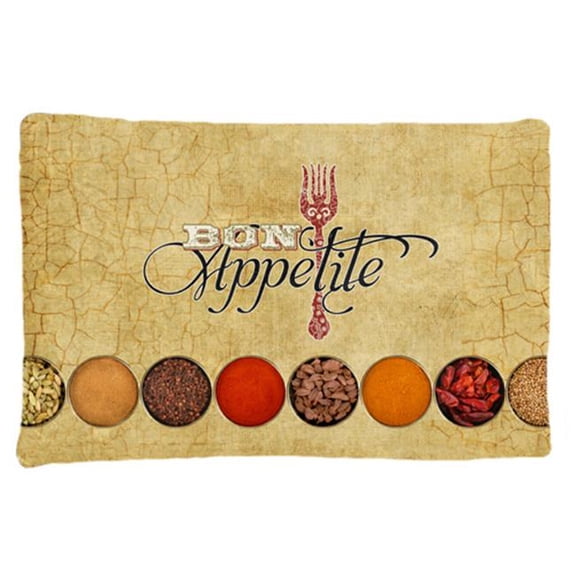 Carolines Treasures Bon Appetite And Spices Moisture Wicking Fabric Standard Pillowcase